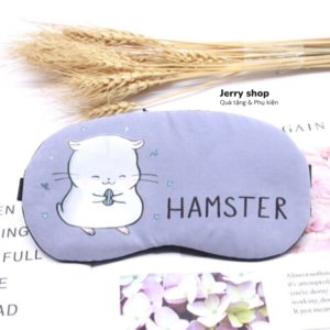Bịt Mắt Che Mắt Ngủ Có Túi Gel Massage , Hình Thú Dễ Thương - Hamster