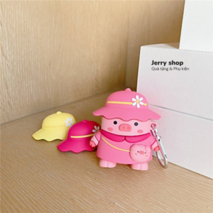 Case Airpods heo đội nón 3 mũ