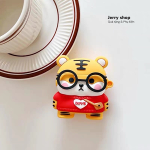 case airpods hổ áo đỏ
