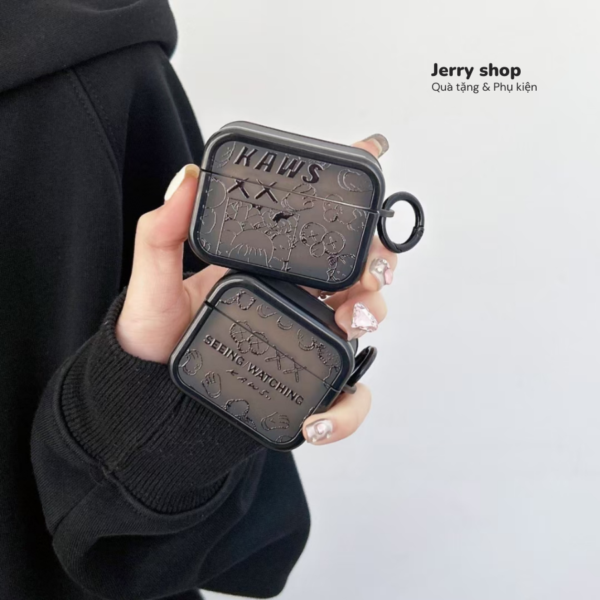 Case Airpods Hình họa đen