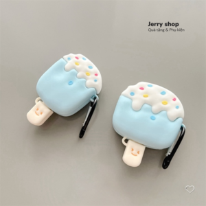 Case Airpods kem tuyết xanh
