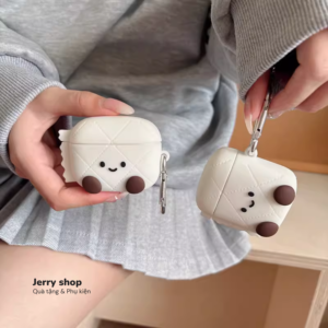 Case Airpods kẹo trắng cute