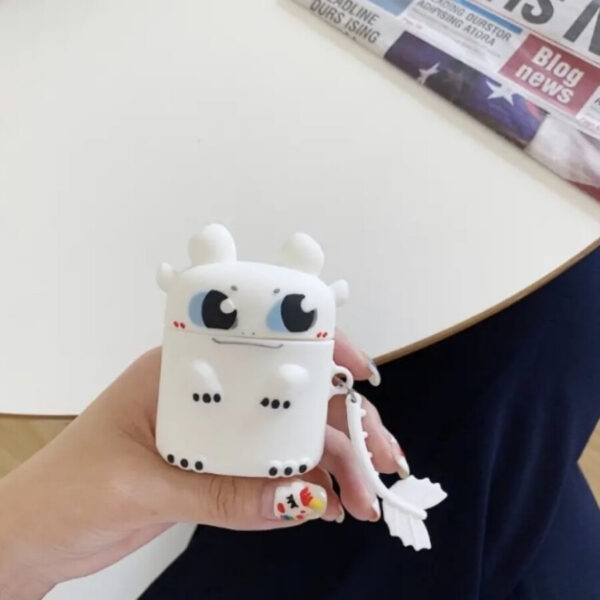 Case airpods rồng trắng