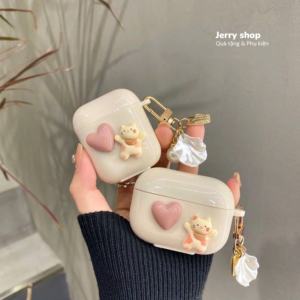 Case Airpods mèo tim sữa