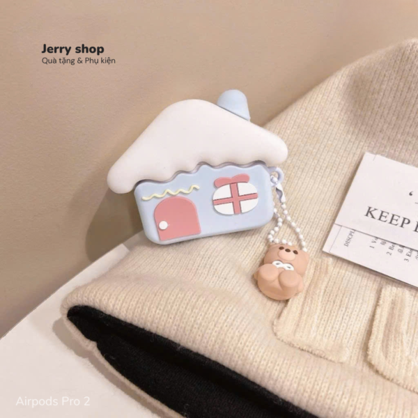 Case Airpods ngôi nhà gấu