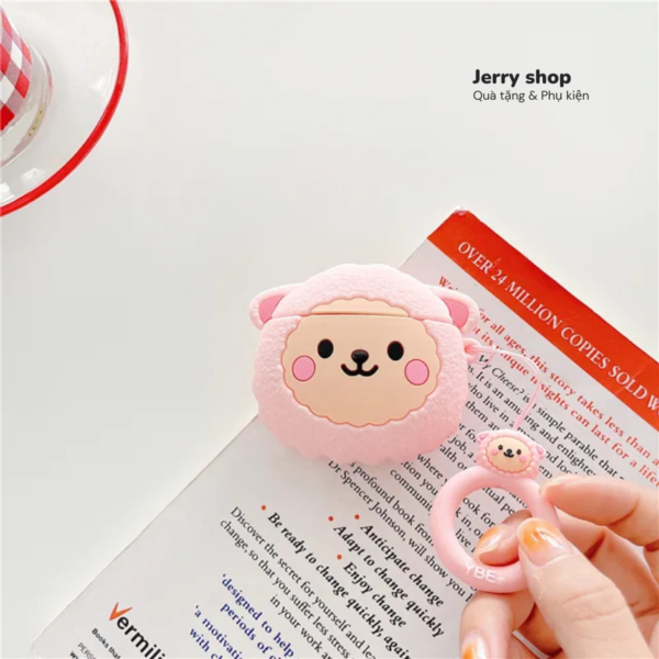Case Airpods sheep hồng
