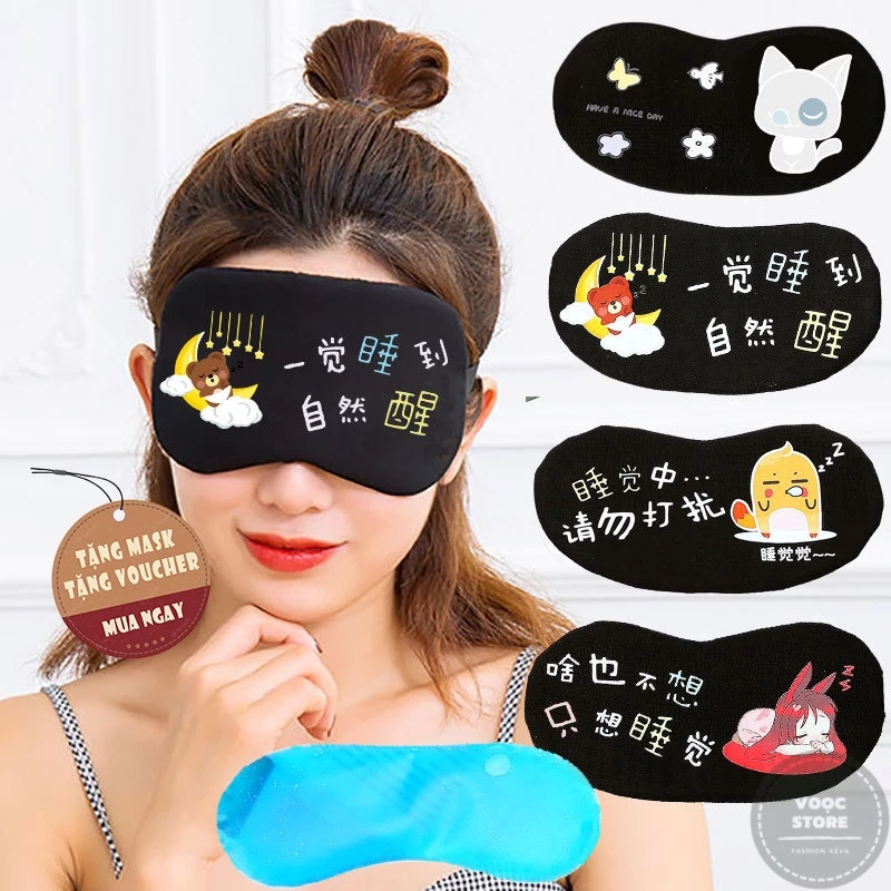 Bịt mắt ngủ có túi gel
