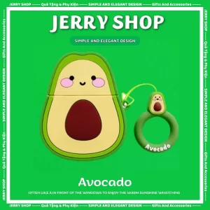 Case Airpods bơ móc tròn