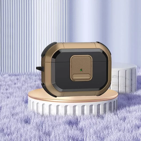 Case Airpods Nâu khóa