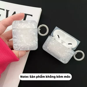 Case Airpods Thạch trắng