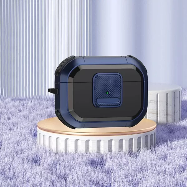 Case Airpods Xanh dương khóa