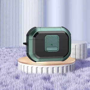 Case Airpods Xanh rêu khóa