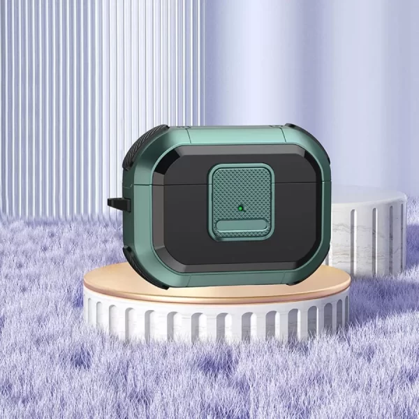 Case Airpods Xanh rêu khóa