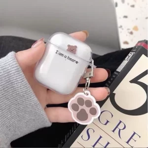 Case Airpods Bàn chân gấu trong