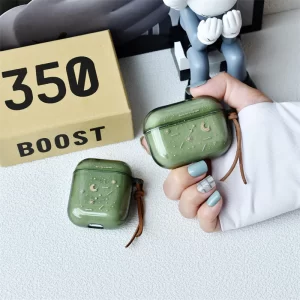 Case Airpods Trời sao xanh lá trong