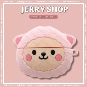 Case Airpods sheep hồng