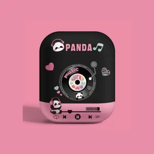 Case Airpods panda music hồng