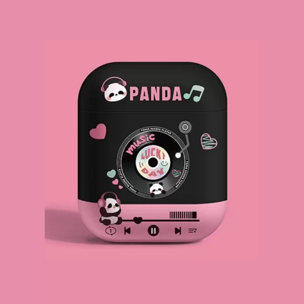 Case Airpods panda music hồng
