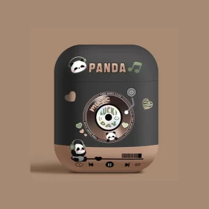 Case Airpods panda music nâu