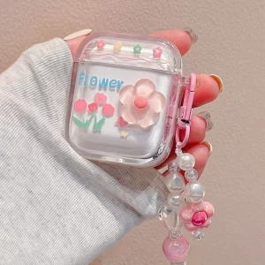 Case Airpods hoa hồng flower