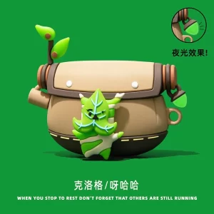 case airpods túi đèn xanh