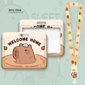Dây đeo thẻ mẫu TNcapy welcome home