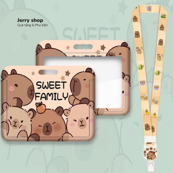 Dây đeo thẻ mẫu TNcapysweetfamily