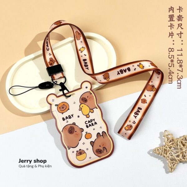 Dây đeo thẻ mẫu Thẻ - Capy baby vịt