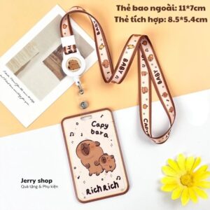 Dây đeo thẻ mẫu Thẻ rút - capyrichrich