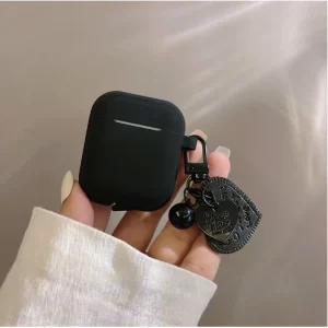 Case Airpods Đen trái tim