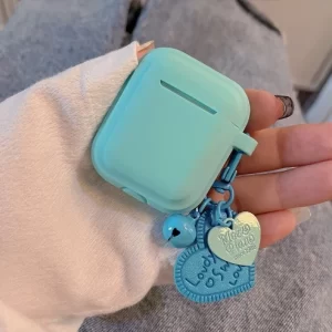 Case Airpods Xanh ngọc trái tim