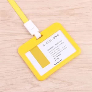 Dây đeo thẻ mẫu 0011 vàng ngang