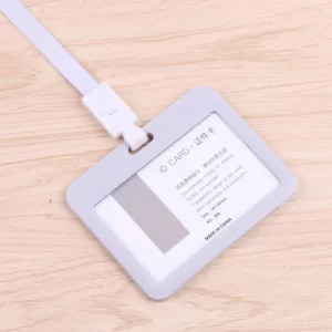 Dây đeo thẻ mẫu 0012 xám ngang
