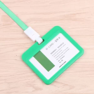 Dây đeo thẻ mẫu 0013 xanh lá ngang