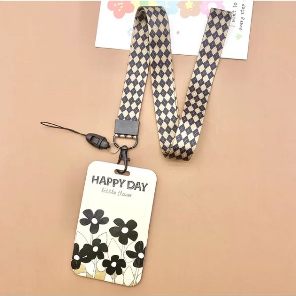 Dây đeo thẻ mẫu Bông happy day