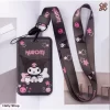 Dây đeo thẻ mẫu Kuromi đen