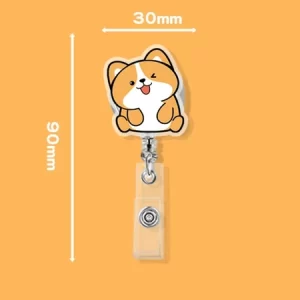 Dây đeo thẻ mẫu MR - Shiba ngồi cười