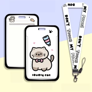 Dây đeo thẻ mẫu Thẻ mèo - Lovely cat