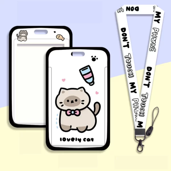 Dây đeo thẻ mẫu Thẻ mèo - Lovely cat