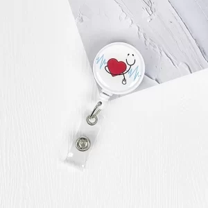 Dây đeo thẻ mẫu MT03 - Nhịp tim xanh