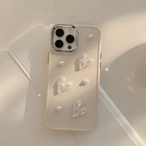 Ốp Lưng 3 Tim Trắng MĐ