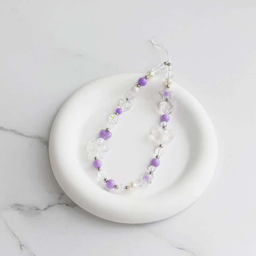 Dây Đeo Phụ Kiện - Bướm Hạt Tím Dây đeo phụ kiện