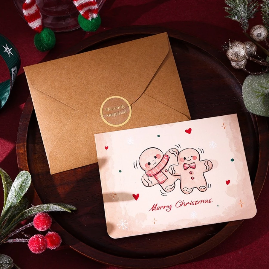 TGS-Bánh Gừng Socola Thiệp giáng sinh