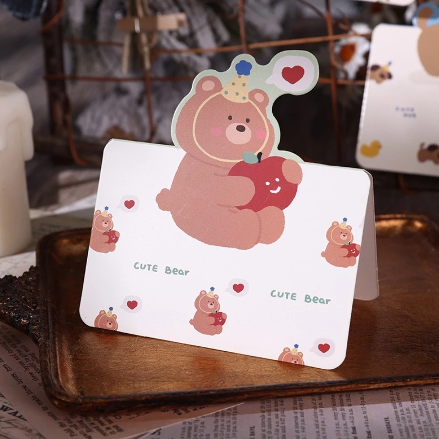 TST-Gấu Nâu Tim Thiệp Quà Tặng